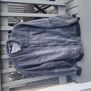 Rocawear men's dark grey jean jackets 46